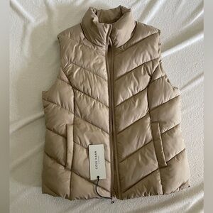 Cole Haan Women's Tan Puffer Vest NWT